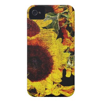 Bright sunflower iphone case iPhone 4 cases