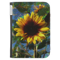 Bright Sunflower Kindle Folio Case