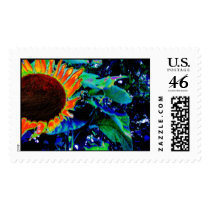bright sunflower postage