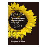 Bright Sunflower Wedding Invitation invitations