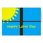 Bright Sunny Labor Day Greeting Card