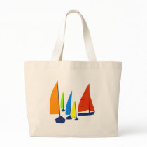 Bright Sunny Sailboats - Tote Bag