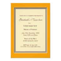 Bright sunny yellow high achievement  graduation card