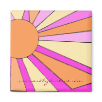 Bright Sunshine magnets by artworkbydarlene Bright Sunshine magnets