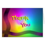 Bright Swirls Notecard Thank You -  any occasion