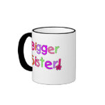 Bright Text Bigger Sister mugs
