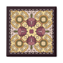 Bright Tile Magnet - 04 by ArtbyJean Bright Tile Magnet - 04