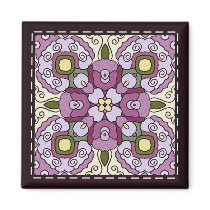 Bright Tile Magnet - 05 by ArtbyJean Bright Tile Magnet - 05