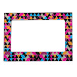 Bright Triangle Pattern Magnetic Photo Frames