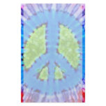 Bright Trippy Hippie Peace Sign Stationery