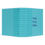 Bright Turquoise pattern binders