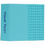 Bright Turquoise pattern binders