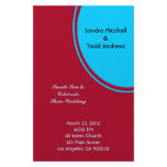 Bright Turquoise Red Modern Wedding stationery