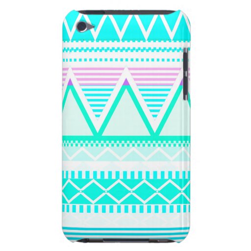 Bright Turquoise Tribal iPod Touch Case