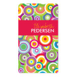 Bright Vector Circles Chic Business Cards