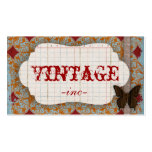 Bright, Vintage Inspired Business Cards business cards