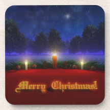 Bright Visions Christmas Cork Coaster