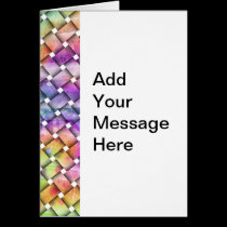 BRIGHT WEAVE Personalizable Greeting & Note CARD cards