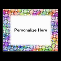 BRIGHT WEAVE Personalizable POSTCARDS postcards