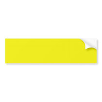 Bright Yellow Background Bumper Sticker