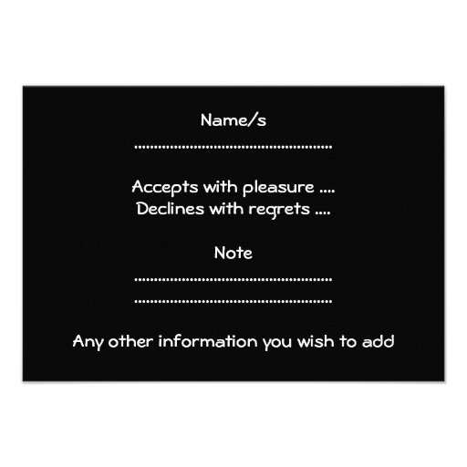 Bright Yellow Camera. On Black. Custom Invites