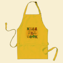 Bright Yellow Country Buttons Whimsical Apron
