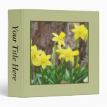 Bright Yellow Daffodils Binder