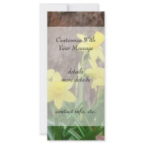 Bright Yellow Daffodils Rack Card