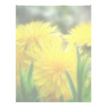 Bright Yellow Dandelions Custom Letterhead