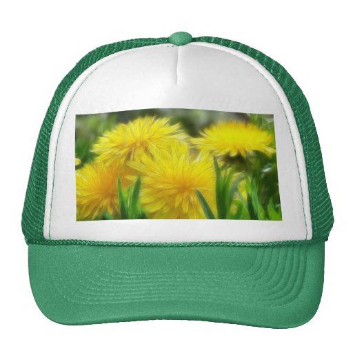 Bright Yellow Dandelions Trucker Hat