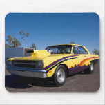 Bright Yellow Dragster Mousepad