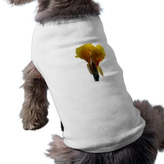 Bright Yellow Flower Cutout Picture Photo petshirt