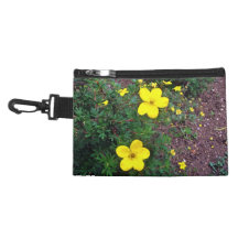 Bright yellow flowers accessories bag
