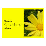 Bright Yellow Half Daisy Business Card business cards