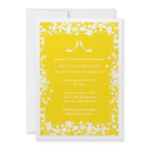 Bright Yellow Heels Bridal Shower Invitation