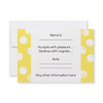 Bright yellow, light yellow, white spotty pattern. invitations