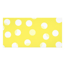 Bright yellow, light yellow, white spotty pattern. picture card