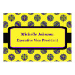 Bright Yellow Purple Colorful Circles business cards