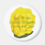 Bright Yellow Rose, Save the date wedding magnets