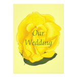 Bright Yellow Rose Wedding Invitations, Custom invitations
