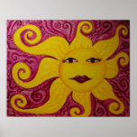 Bright Yellow Sunshine Print