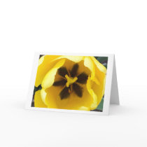 Bright Yellow Tulip Blank Greeting Card by mccreations Bright Yellow Tulip Blank Greeting Card