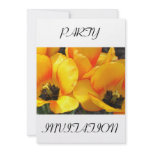 Bright Yellow Tulips Party Invitation