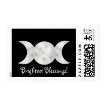 Brightest Blessings Triple Moon postage