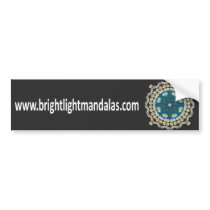 Brightlight Mandalas Bumper Sticker bumper stickers by robert_coyne Brightlight Mandalas Bumper Sticker bumper stickers