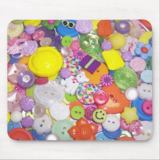 Brightly Colored Buttons mousepad
