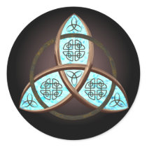 Brightly Colored Trinity Knot stickers