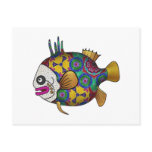 Brightly colored tropical fish - 2 postcards