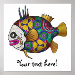 Brightly colored tropical fish - 2 posters