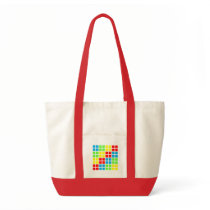 Brightly Coloured Squares Pattern Bag